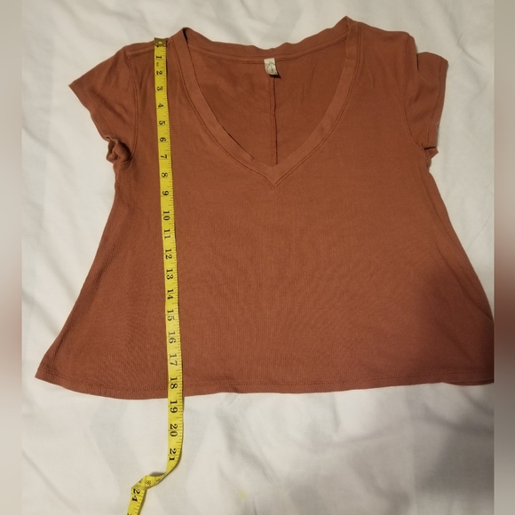 Free People Intimately Orange Crop Top Small - Picture 3 of 6